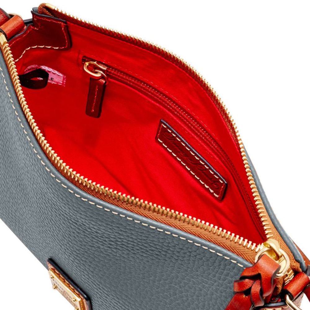Dooney & Bourke Pebble Grain Crossbody Pouchette Shoulder Bag - Slate - Picture 3 of 4